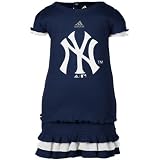 MLB adidas New York Yankees Preschool Girls Top & Skirt Set - Navy Blue