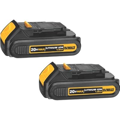DEWALT DCB201-2 20-Volt MAX Li-Ion 1.5 Ah Compact Battery 2-Pack