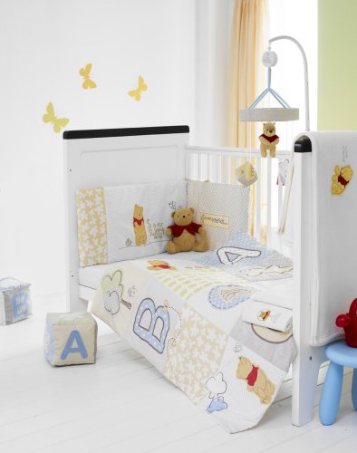Childrens Toyshop   : Cosatto Disney Cot Bed Duvet Cover  120 X 150 P Is For Pooh