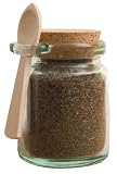 Northwest Alderwood Smoked Sea Salt Jar w/ Spoon