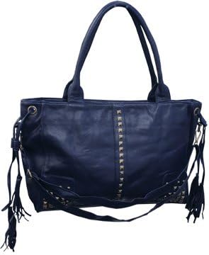 Femina Women's Western Studded Rocker Blue Bag with a NutriChart