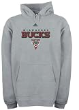Milwaukee Bucks Grey adidas True Fleece Hooded Sweatshirt