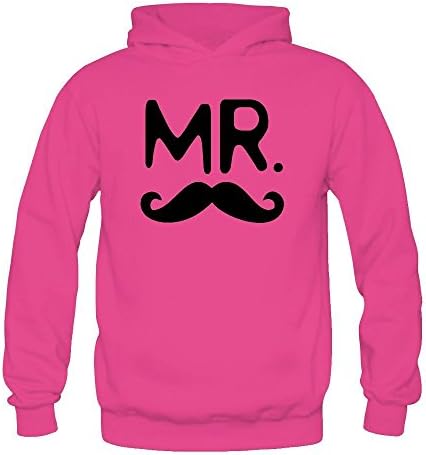 Yomei Women's Custom MrandMrs_couple_365 in love Hoodie Pink M
