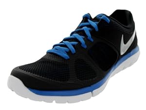 Nike Men's Flex 2014 RN Blk/Mtllc Slvr/Mltry Bl/White Running Shoe 8.5 Men US
