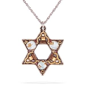 Ayala Bar Star of David Judaic Necklace - The Classic Collection - in Shades of Antique Gold, Russet Red and Seafoam Green http://ecx.images-amazon.com/images/I/41k94V6pdCL._SL500_AA300_.jpg