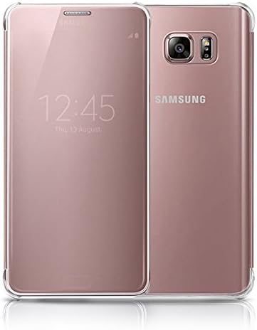 Samsung Galaxy Note5 Clear View Cover Flip Cover Case EF-ZN920C for Samsung Galaxy Note 5 (SM-N920) - Retail Packaging (Pink Gold)