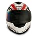 VCAN V136 Red Large Full Face Helmet