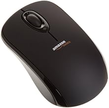 AmazonBasics Wireless Mouse with Nano Receiver Black