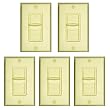 5 New Ivory Wall Mount Impedance Matching Speaker Slide Volume Control Switches 5TSVCS(I)