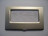 Metal Business Card Case with View Window