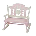 Levels of Discovery Rock-A-My Baby Double Bench Mini Rocker - Pastel pink