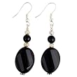 Handmade Black Onyx & Silver Earrings