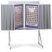 Multiplex Swinging Panel Display - 30 W x 40 H Panel, Floor Unit, 20 Panels, Beige