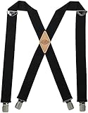 Dickies Men's 1-1/2 Solid Straight Clip Suspender