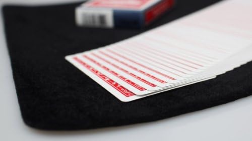 Black Soft Playing Card Pad Mat Size M:40x30cm/16x12" Magic Trick