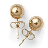 Bling Jewelry Ball Earrings 14k Yellow Gold Bead Studs 6mm 7mm 8mm