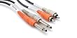 Hosa Cable CPR204 Dual 1/4 Inch To RCA Cable - 13 Foot