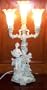 Vintage Style Lady Guardian Angel Themed Table Lampshade -- 28"