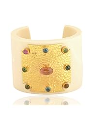 2.2 Inches Bangle Jewelry Sterling Silver Gold Plated Tourmaline Resin Multi Gemstone Handmade New Fashion Bangle Bracelet Jewelry