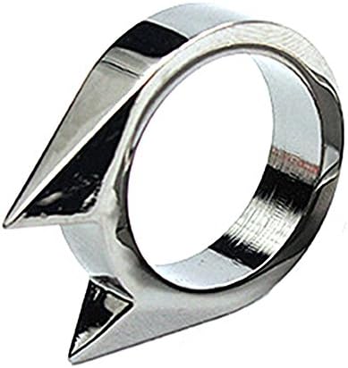 HighDay Self-defense ring window breaker EDC Tools anti wolf Emergency Rescue Tool Survive (Black)