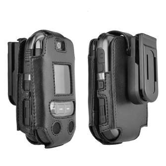 cheap New OEM Verizon Samsung Convoy U640 Black Leather Fitted Case