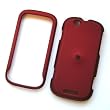 Motorola CLIQ MB200 T-Mobile Rubberized Snap On Protector Hard Case Red