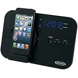 Jensen Docking Digital Music System for Dock and charging with Lightning Cable Connector for iPhone 5 / 5S / 5c / 6  and iPod touch 5th Generation (JILS525I)