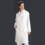 Medline Ladies Full Length Lab Coat, White, Medium