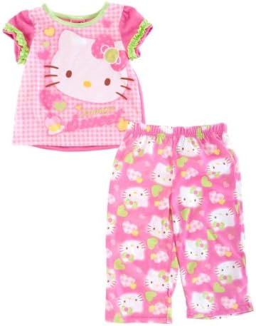 Sanrio Little Girls' Hello Kitty Sleep Set (Pink 2T)