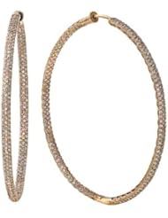 Effy Jewlery 14K Rose Gold Diamond Hoop Earrings, 1.91 TCW