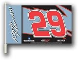  : Set of 2 Set of 2 Kevin Harvick CAR FLAG w/Wall Brackett Set of 2 - NASCAR