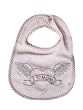 Dressed to Drool Pink "I Love Mom" Bib