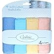 Soft Cotton Washcloths - 4 pk - Blue / Aqua / Yellow / Peach