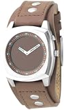 Image of Fossil BG2147 Stainless Steel Gents Kalido Brown Leather Cuff Watch