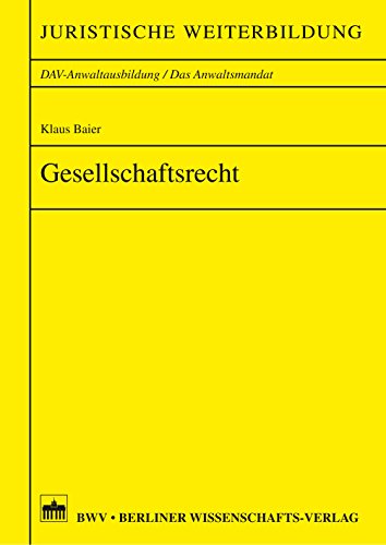 Gesellschaftsrecht (German Edition)