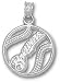 Milwaukee Brewers Solid Sterling Silver ''BREWERS'' Pierced Baseball Pendant