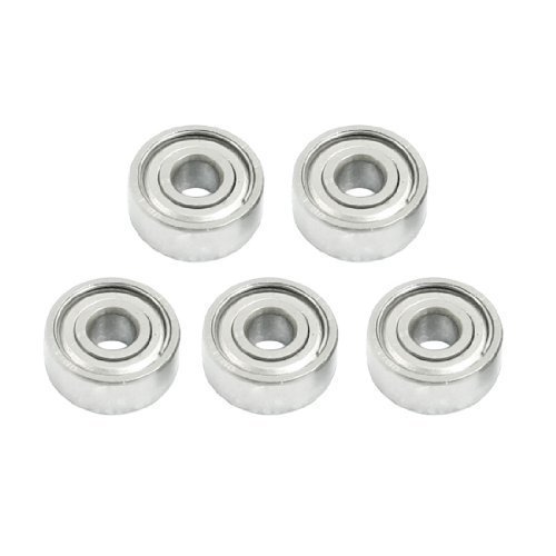 5Pcs 623ZZ Deep Groove Ball Bearings 9.5mm x 3mm x 4mm Silver Tone