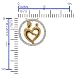 Diamond Circle of Life Pendant 10K Gold Mother & Child image 3