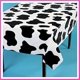 Plastic Cow Spots Table Covers - Farm Party