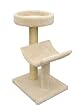 Molly and Friends Premium Handmade 2-Tier Cat Furniture with Sisal Model 23 Beige