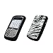 Zebra Stripes Design Soft Silicone Gel Skin Cover Case for Blackberry Curve 8300 / 8310 / 8320 / 8330 [Accessory Export Packaging]