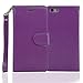 Navor Protective Flip Wallet Case for iPhone 6/6S [4.7 inch] - Purple (IP6OPP)