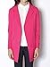 Choies Women's Pink/Black Lapel Pocket Longline Blazer Long Office Blazer