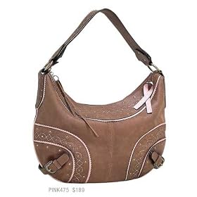 Breast Cancer Awareness Leather Hobo Bag Purse and Wallet Set American West by Western Style Wallets