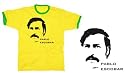 PABLO ESCOBAR memorial cocaine t-shirt bazil ringer gelb/gr&Atilde;&frac14;n