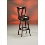 Woodhaven Swivel Barstool in Espresso Annigre Height: 30"