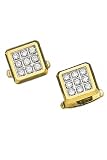 14K Gold Men's Diamond Cufflinks with 1.26 Carat Sparkling Diamonds