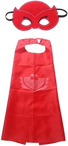 Wchange PJ Mask Costume Kids Birthday Party Favor Mask (27.5 inches) (RED)