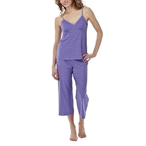 Buy Gilligan & OMalley&reg; Ladies Cami Crop Pajama Set - Purple Stripe&nbsp; by Gilligan & O'Malley