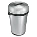Polder WB-1717-75 Indoor/Outdoor 16-Gallon Trash Can, Brushed Stainless Steel